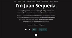 Desktop Screenshot of juansequeda.com